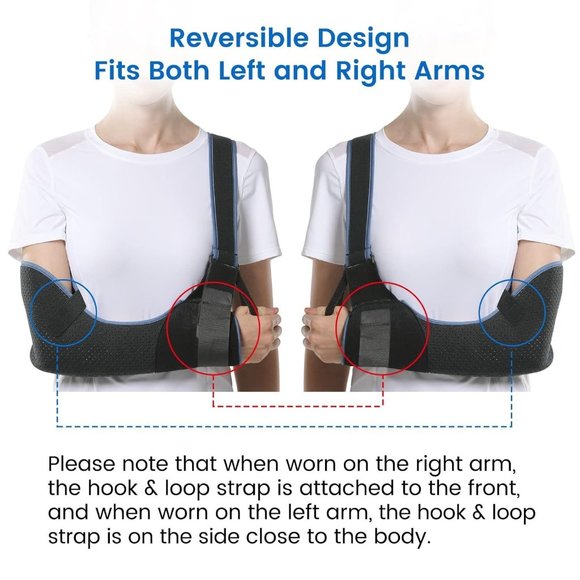 Velpeau Medical Sling Immobilizer Support Brace Injury Rotator Cuff Size Large - Picture 3 of 11